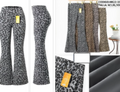 Flare pants animal print DOCENA SURTIDA