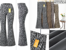 Flare pants animal print DOCENA SURTIDA