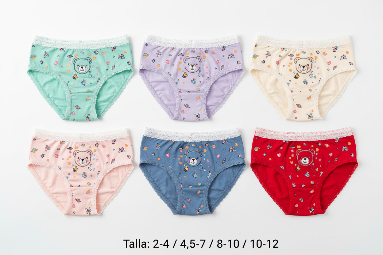 Bikini diseño niña DOCENA SURTIDA