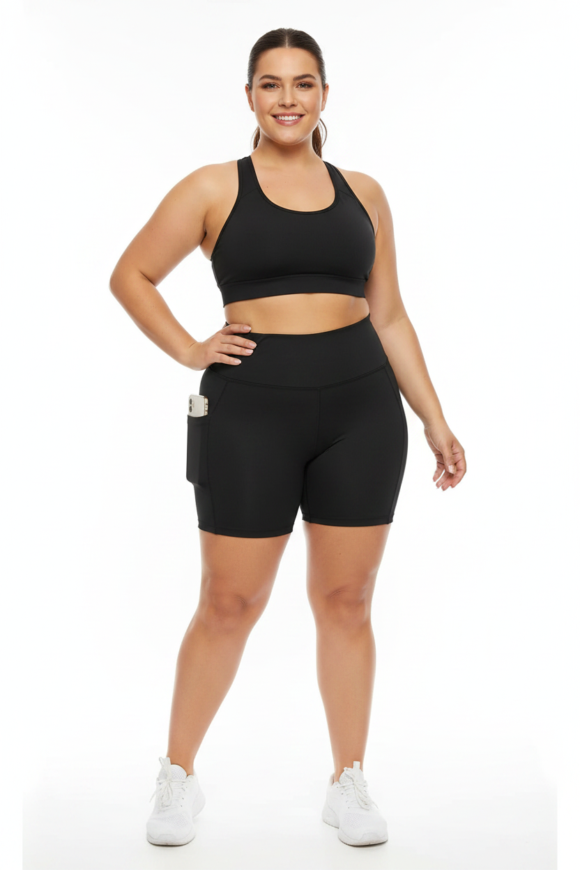 Short lycra suplex con bolsillo