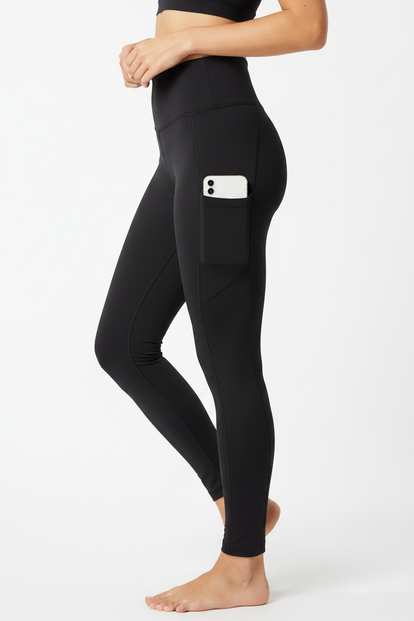Calza lycra dupont con bolsillo