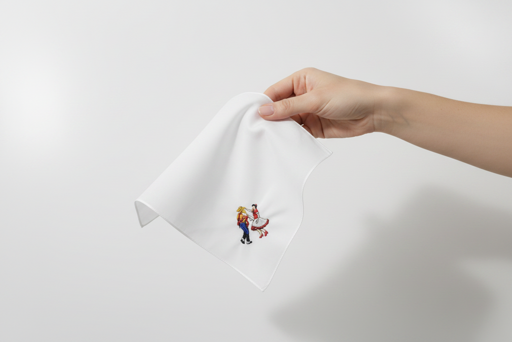Pañuelo de cueca bordado DOCENA SURTIDA